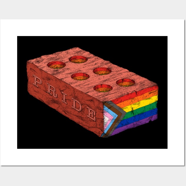 Pride riot brick Wall Art by Ndanceart